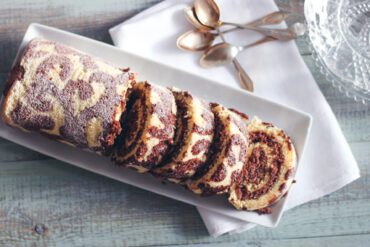 vanilj och chokladrylltårta