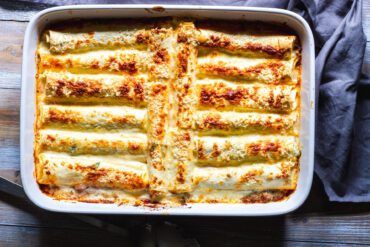 cannelloni med spenat i form