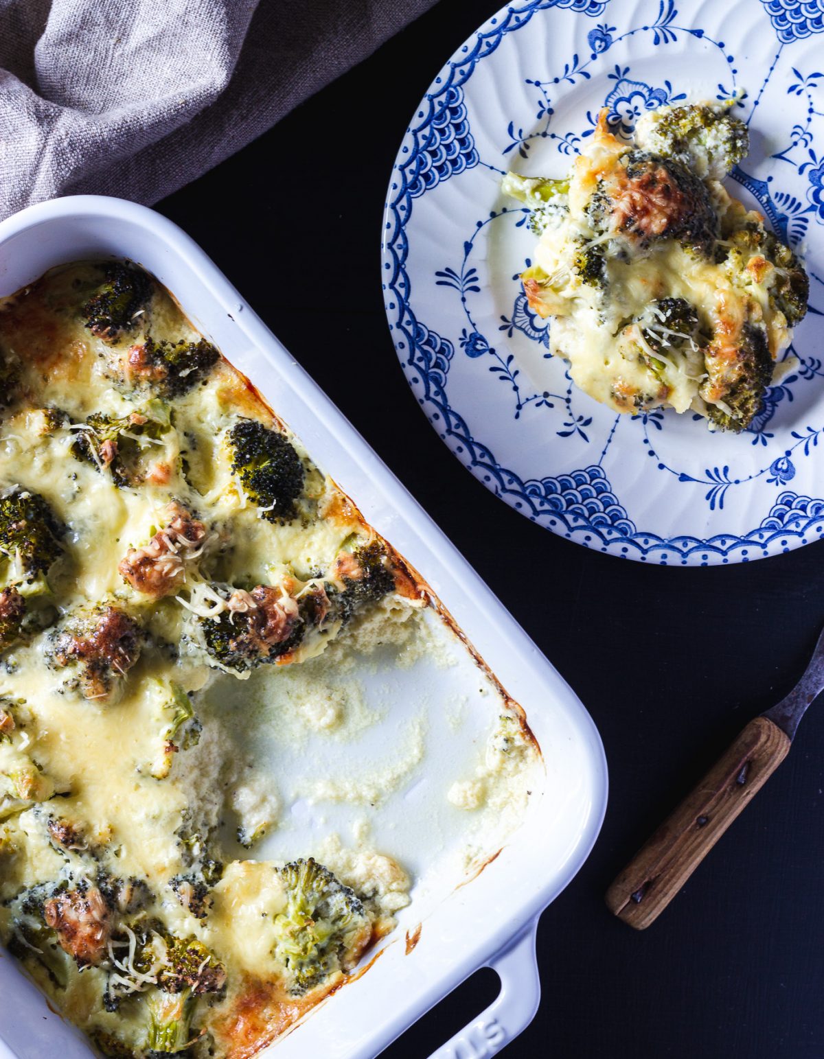 krämig broccoligratäng