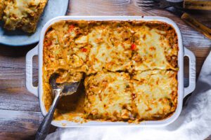 kycklinglasagne i form