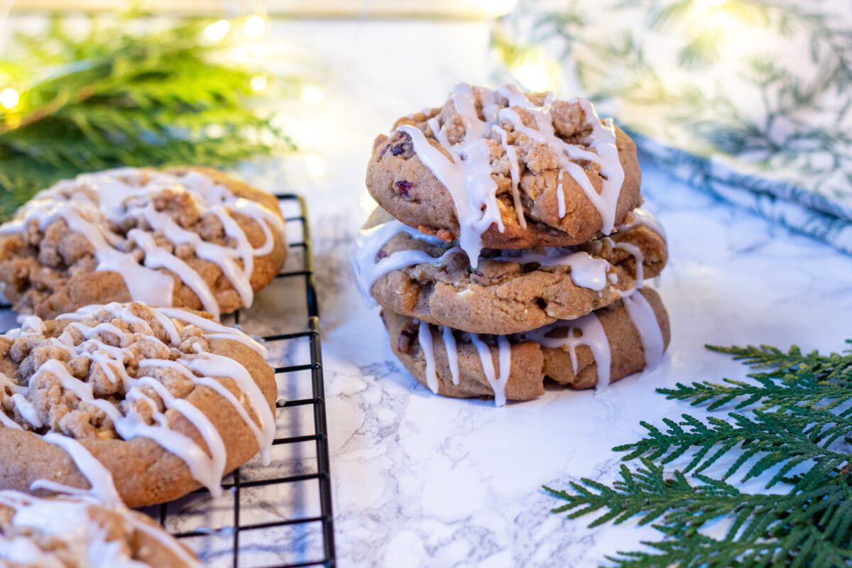 pepparkakscookies med glasyr