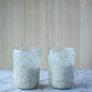 Overnight oats i glasburkar